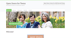 Desktop Screenshot of opendoorsforteens.org