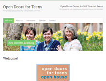 Tablet Screenshot of opendoorsforteens.org